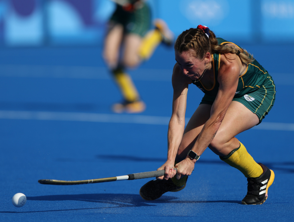 阿根廷队在曲棍球比赛中发挥出色